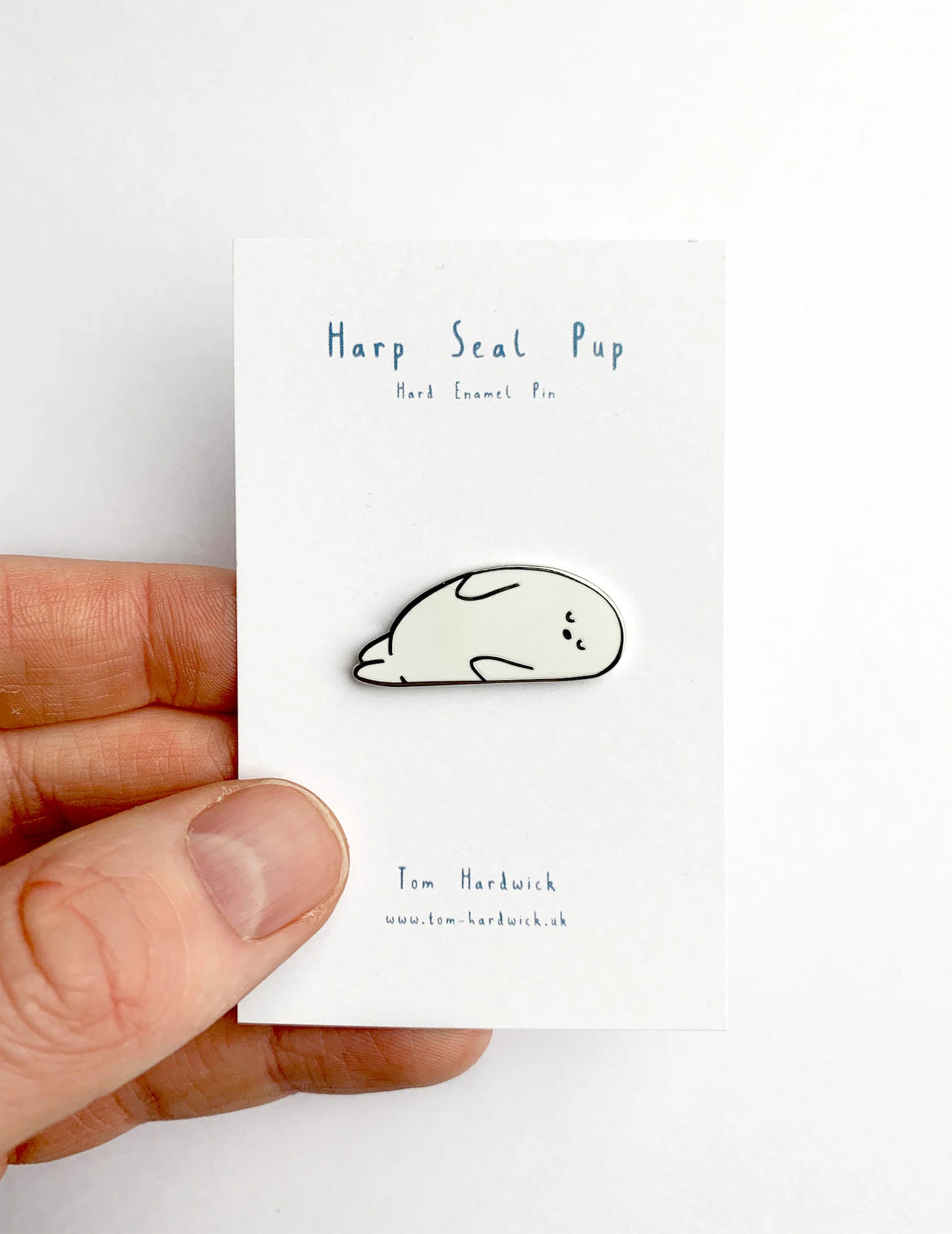 Harp Seal Enamel Pin by Tom Hardwick