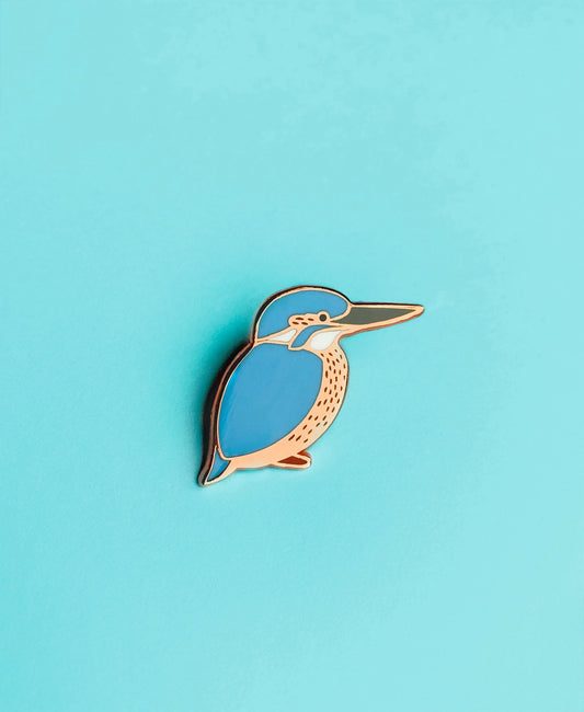 Kingfisher Enamel Pin by Tom Hardwick