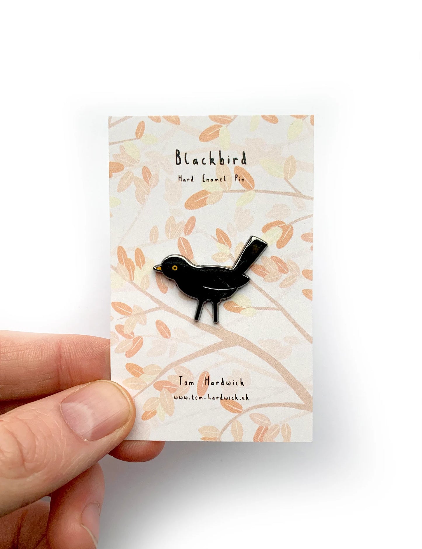 Blackbird Enamel Pin by Tom Hardwick