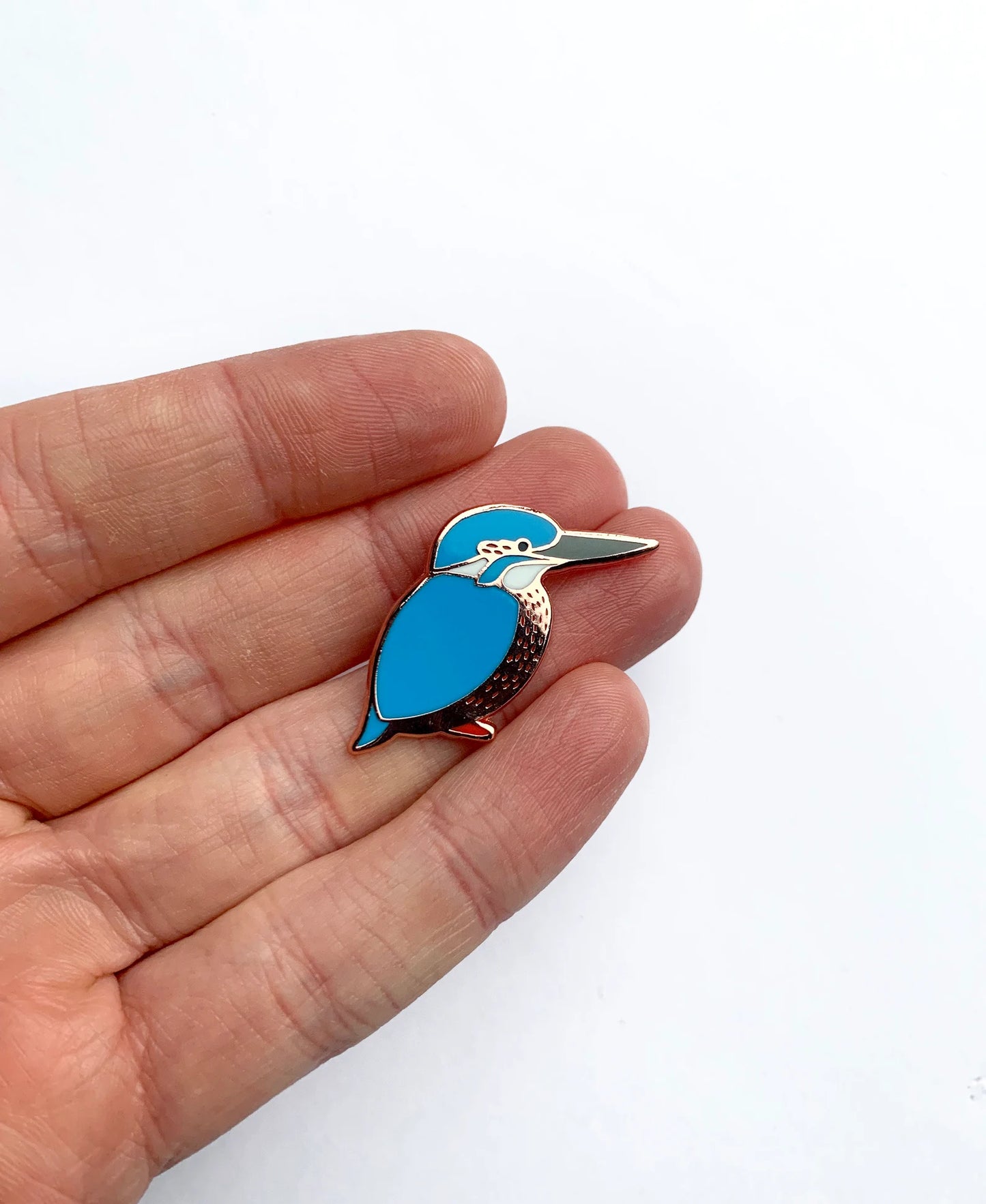 Kingfisher Enamel Pin by Tom Hardwick