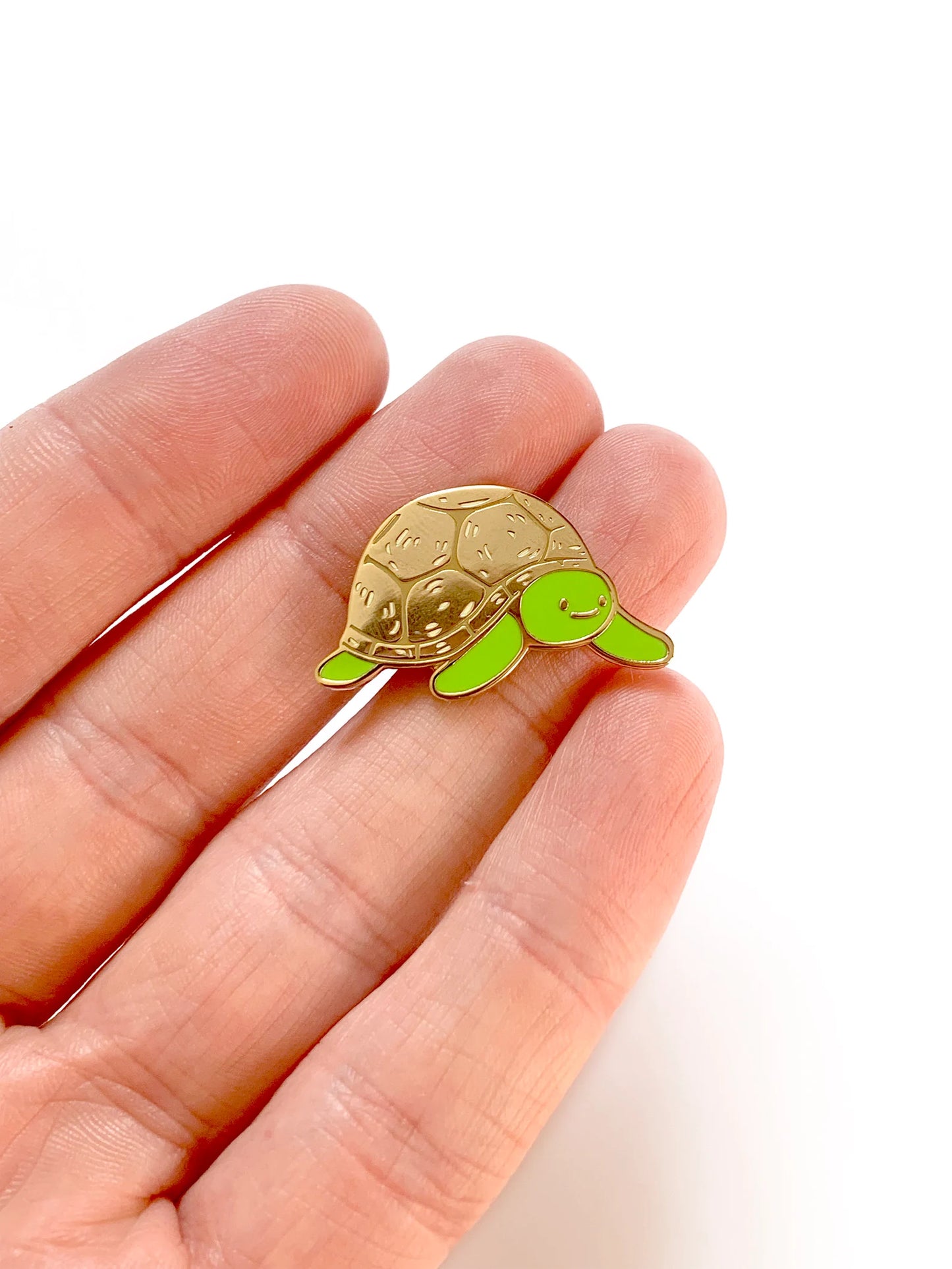 Tortoise Enamel Pin by Tom Hardwick