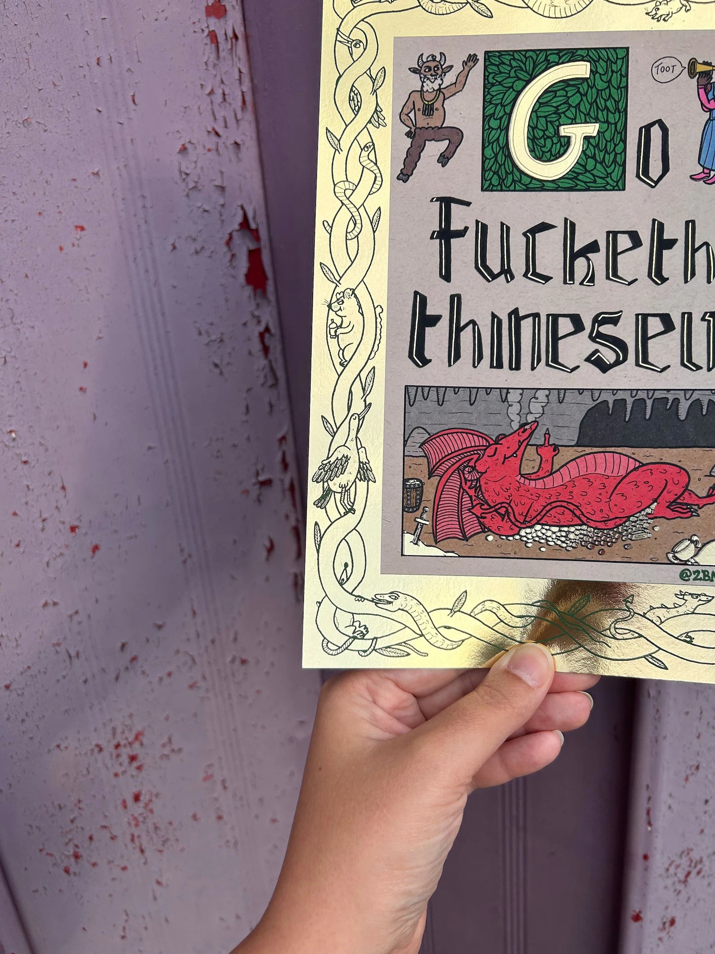 Go, Thineself Naughty Art Print by 2B Mcr