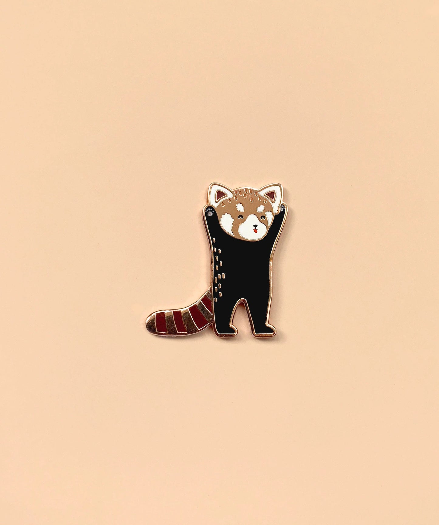 Fun Red Panda Enamel Pin by Tom Hardwick