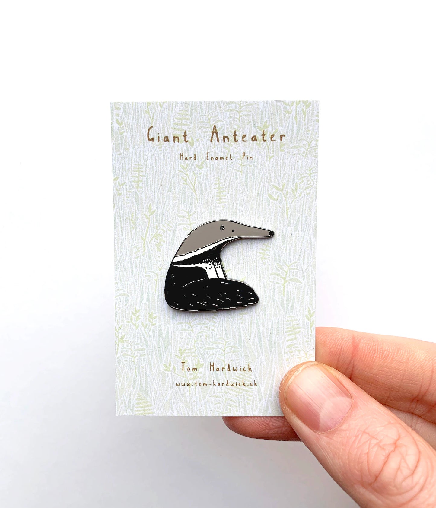 Giant Anteater Enamel Pin by Tom Hardwick