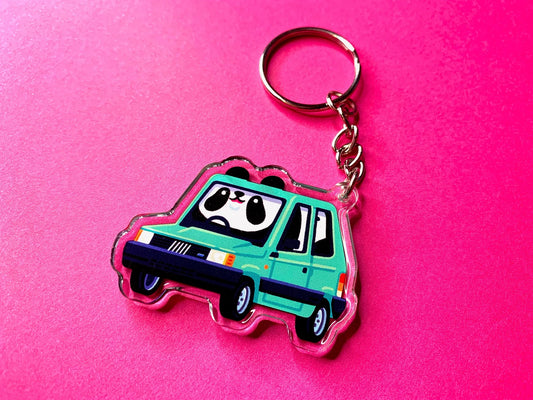 Panda in a Panda Keyring by Gilleard