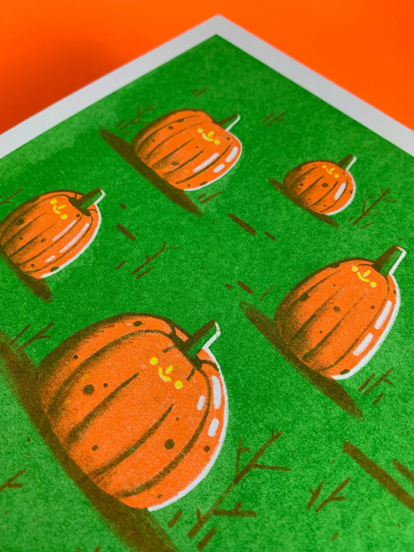 Pumpkin Patch Riso Print