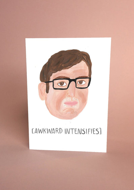 Awkward Intensifies Louis Theroux Card