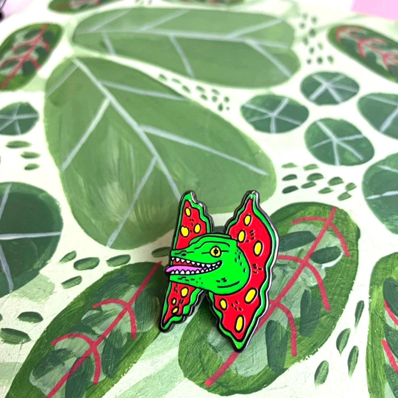 Dilophosaurus Dinosaur Hard Enamel Pin