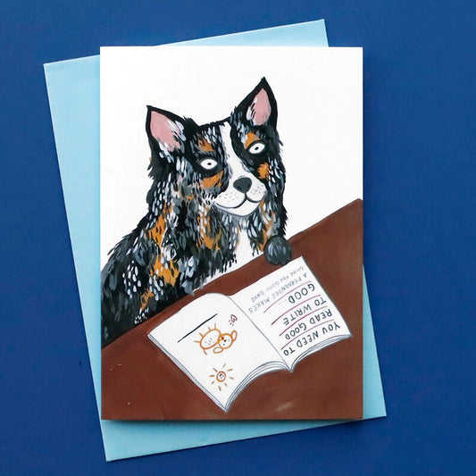 Read Good To Write Good Dog Card