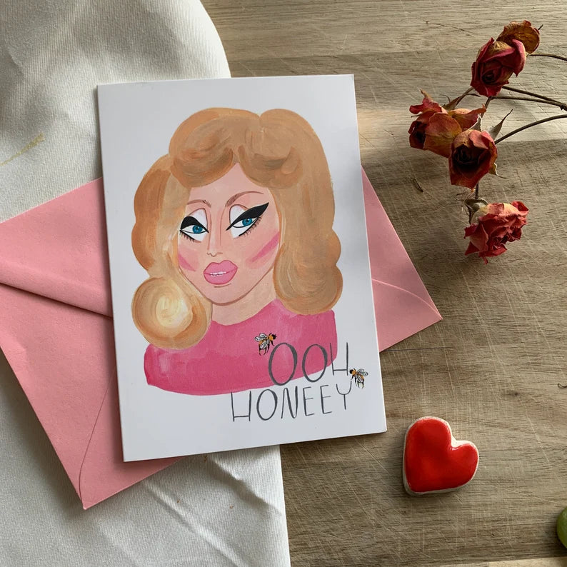 Ooh Honeey Trixie Mattel Greeting Card