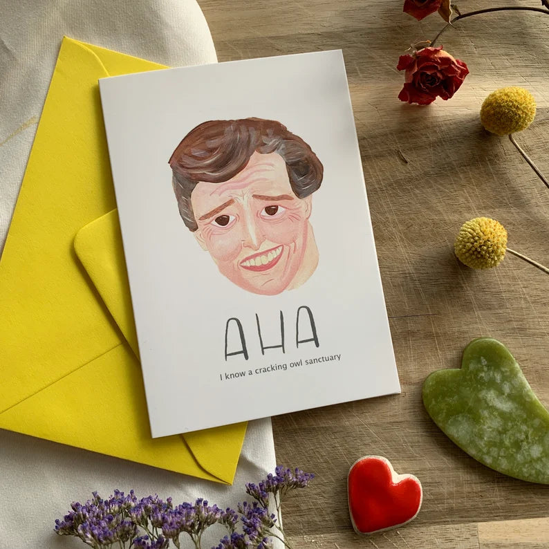 Aha Alan Partridge Inspired Greeting Card