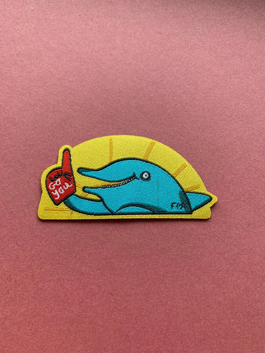 Endorphin Dolphin Woven Patch by Fernandes Makes