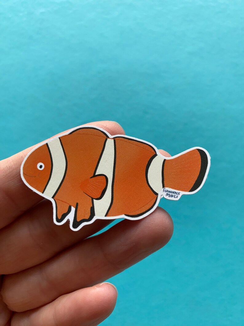 Clown Fish Sticker by Fernandes Makes