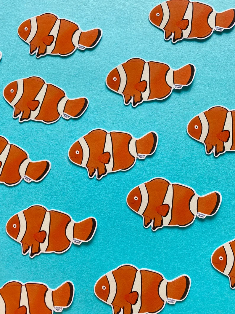 Clown Fish Sticker by Fernandes Makes