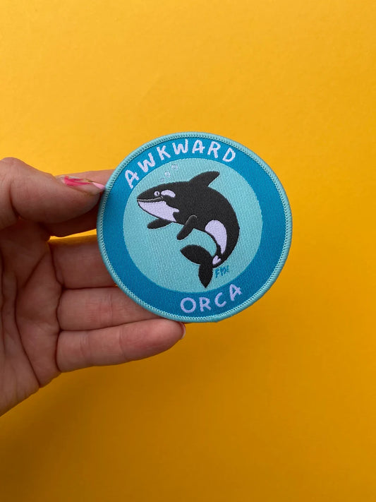 Awkward Orca Woven Patch by Fernandes Makes