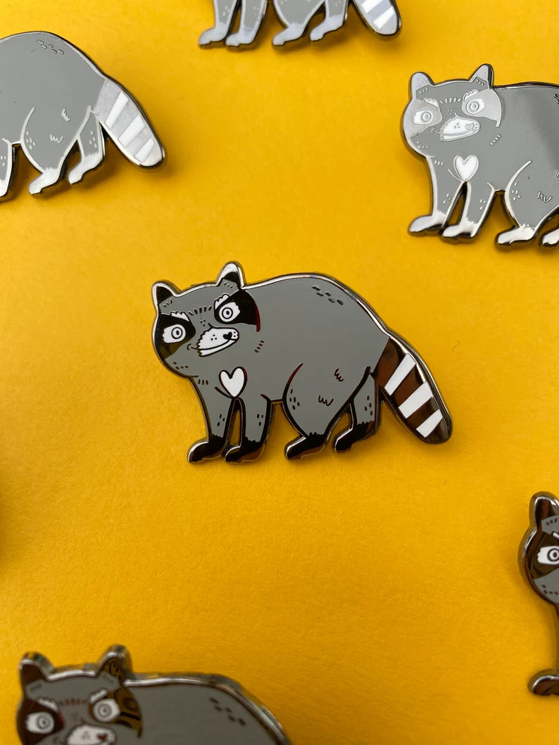 Raccoon Enamel Pin