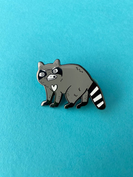 Raccoon Enamel Pin