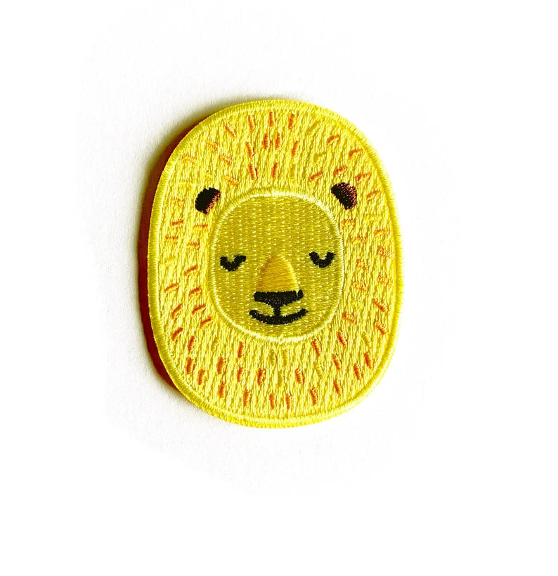 Lion Embroidered Iron-on Patch by Tom Hardwick