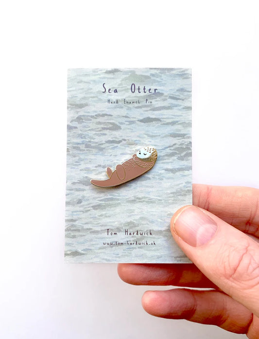 Sea Otter Enamel Pin by Tom Hardwick