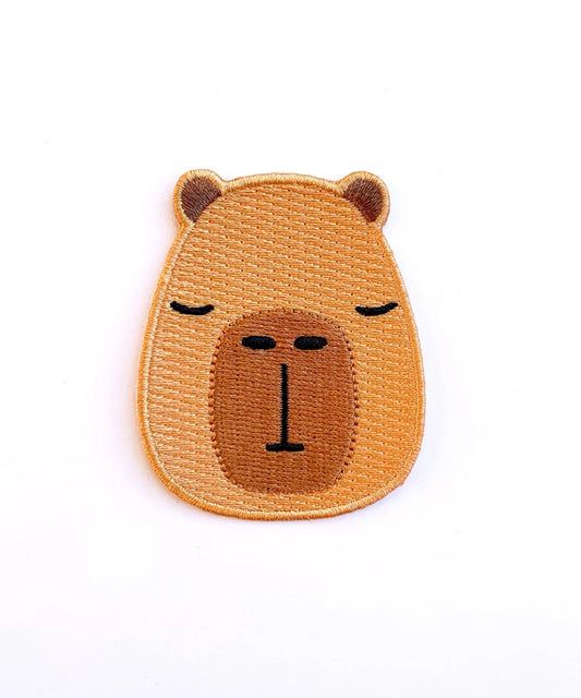 Capybara Face Embroidered Patch by Tom Hardwick