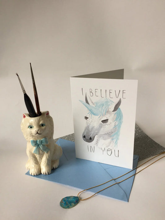 I Believe In You Unicorn Card