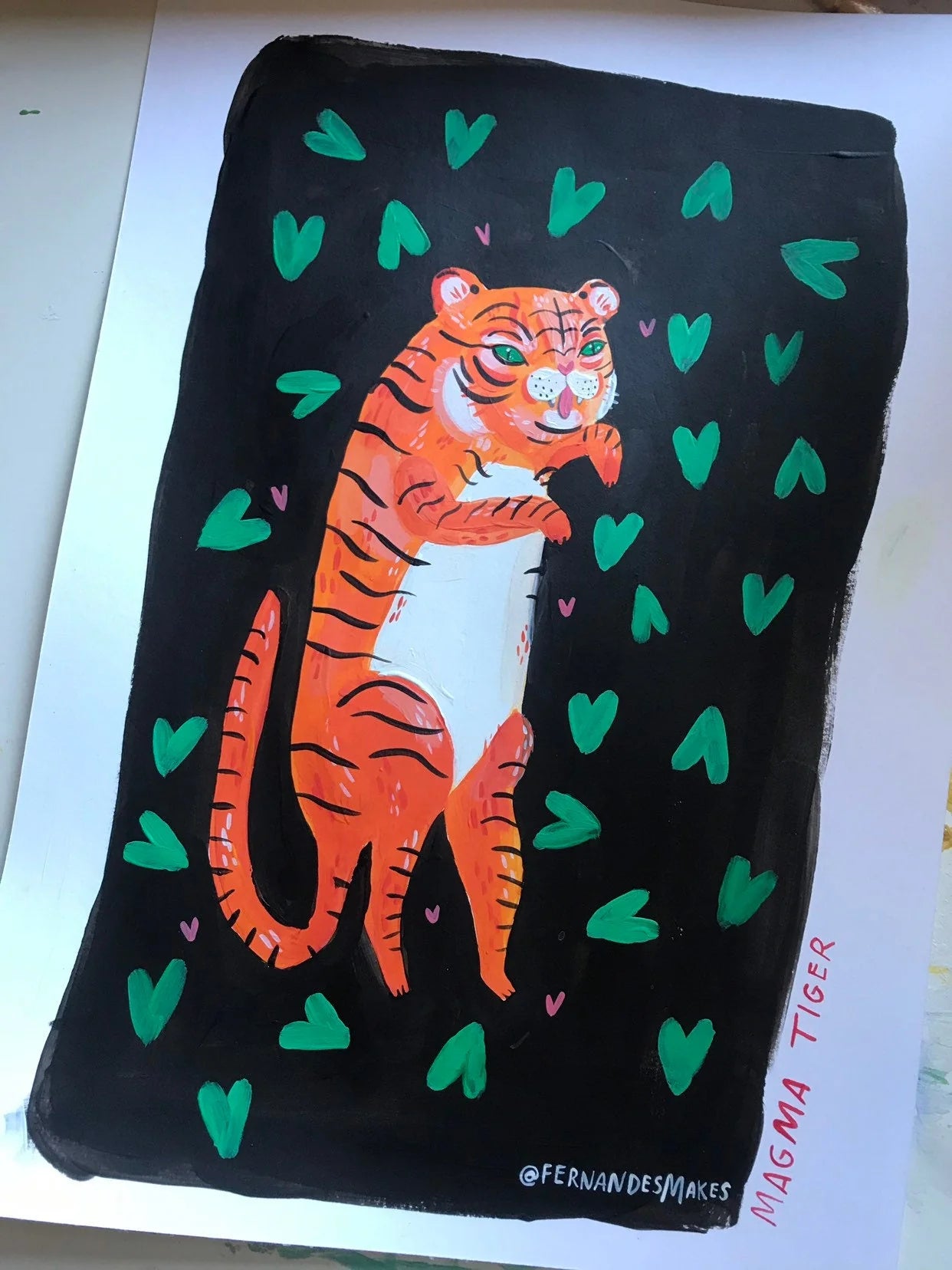 Tiger Greeting Card