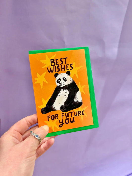 Best Wishes For Future You Greeting Card by Fernandes Makes