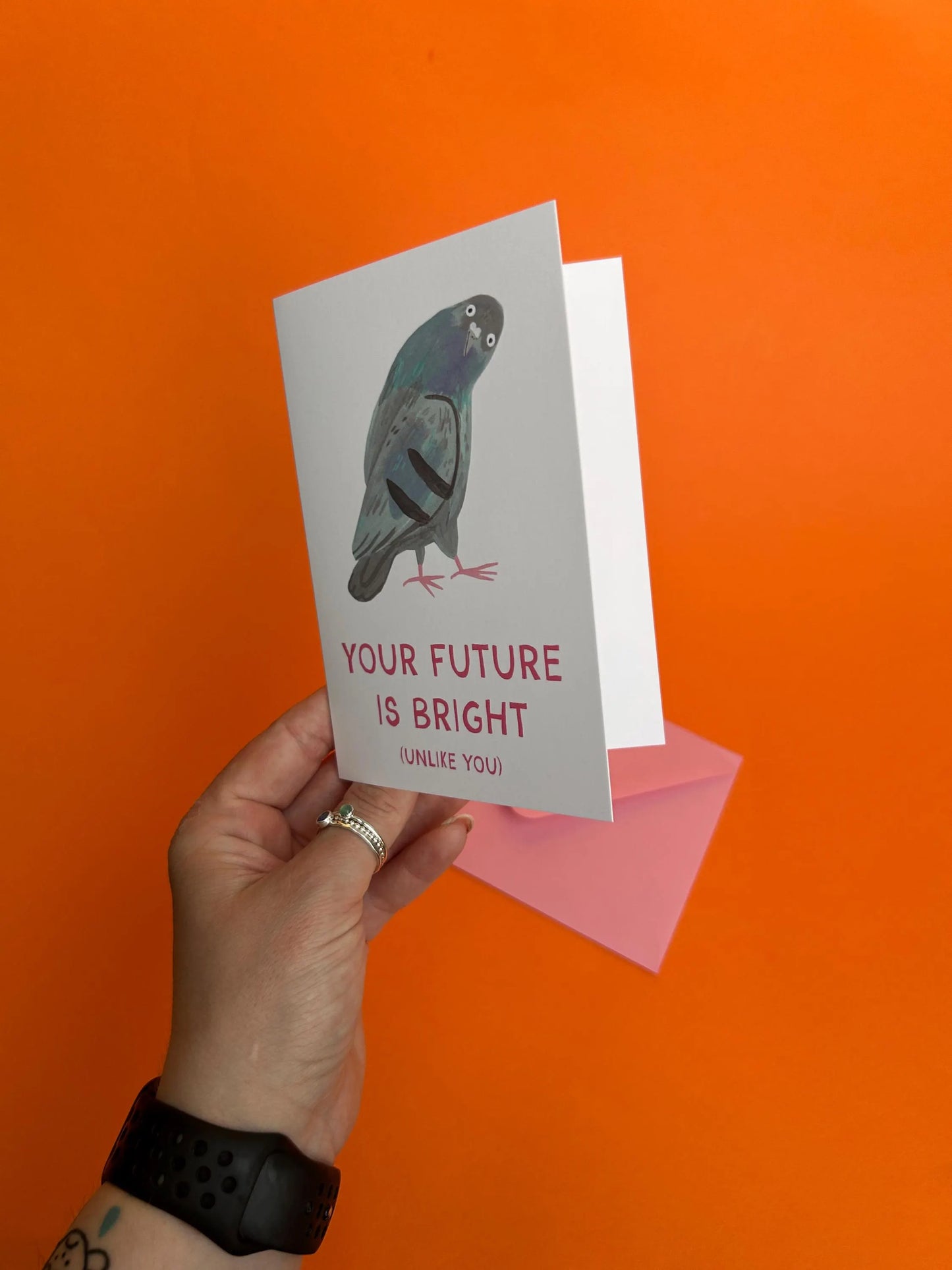 Your Future Is Bright (Unlike You) Greeting Card by Fernandes Makes