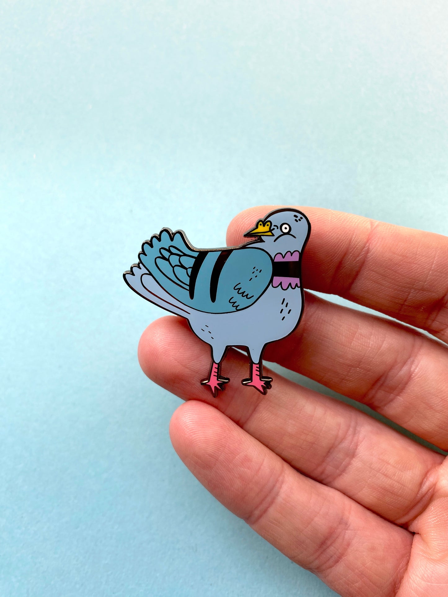 Pigeon Enamel Pin by Fernandes Makes