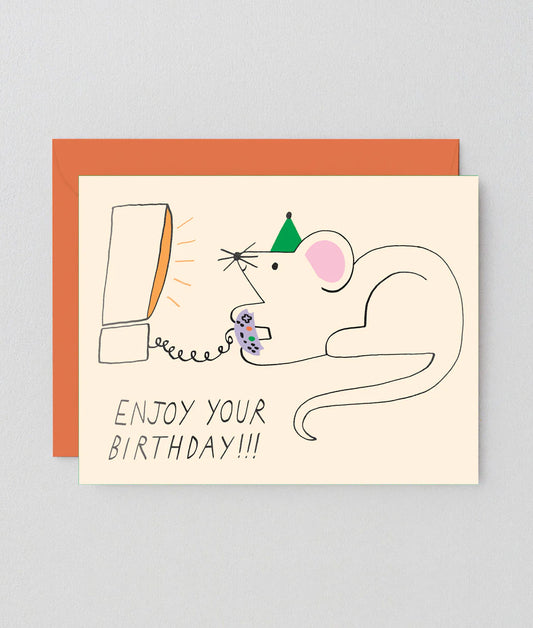 Enjoy Your Birthday Card by Wrap Magazine