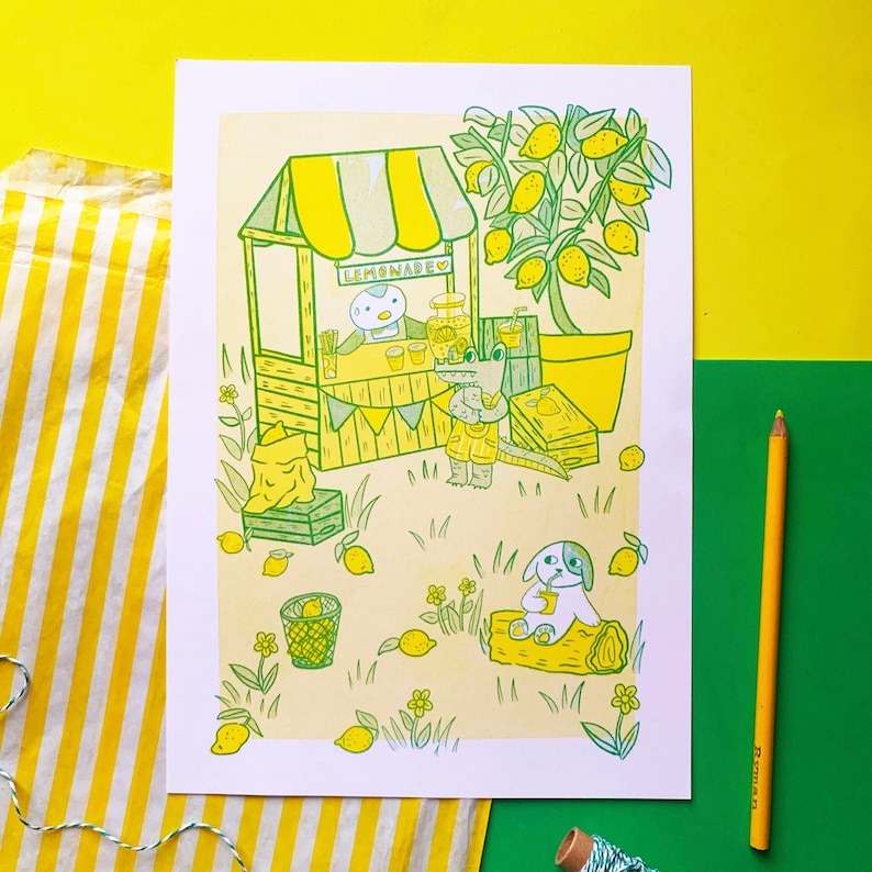 Riso Art Print by Sophmog