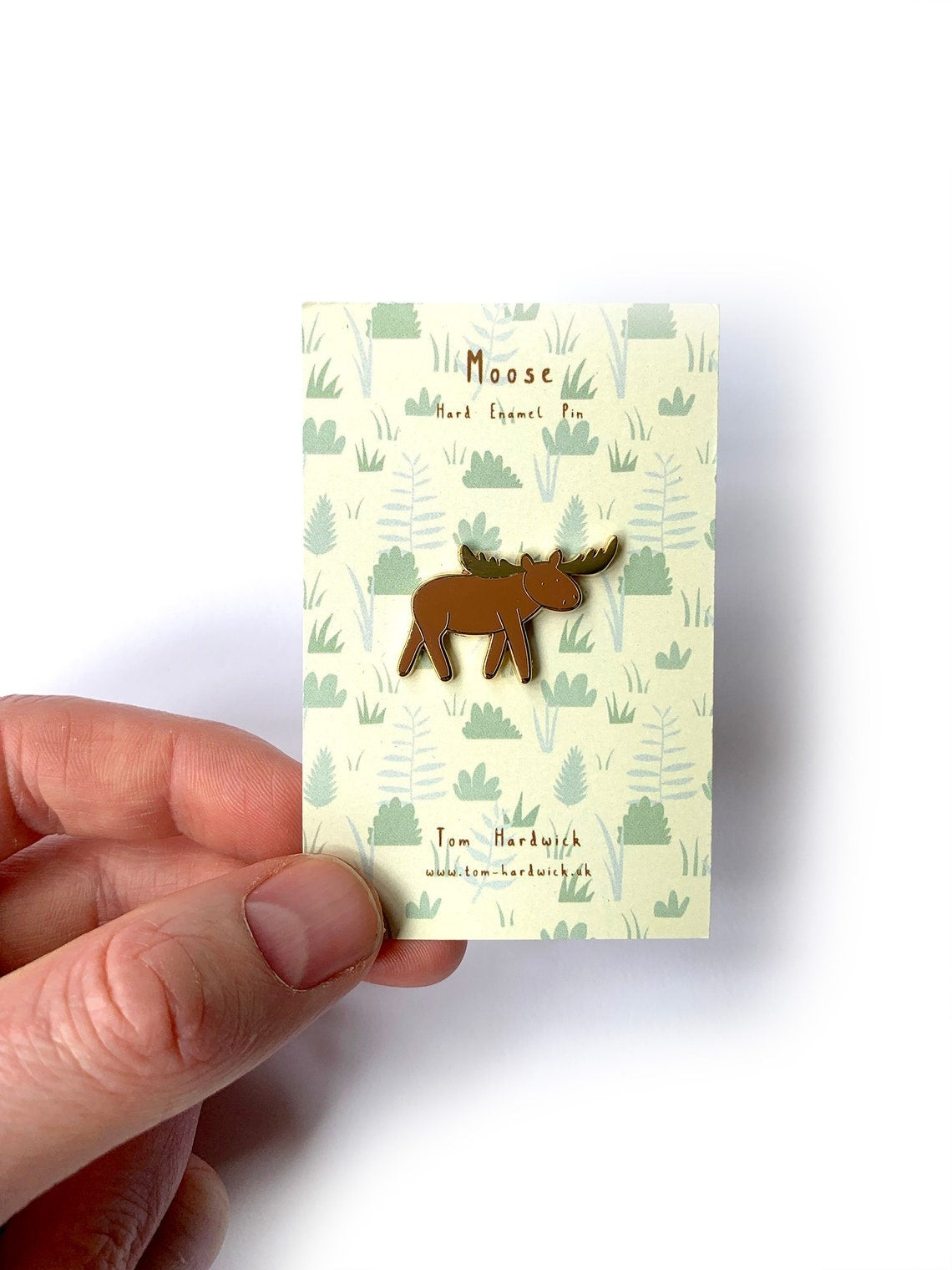 Moose Enamel Pin by Tom Hardwick