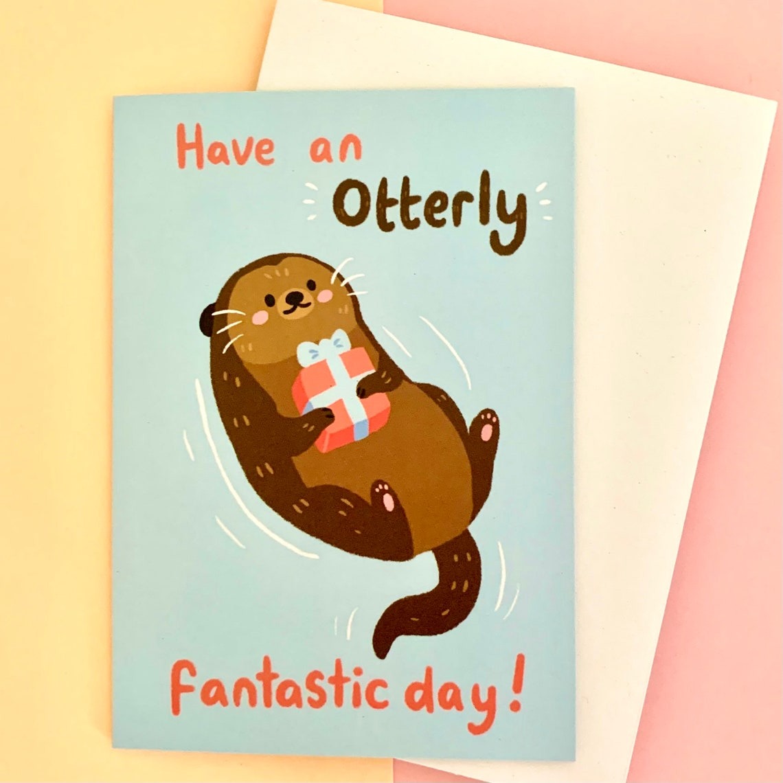 Otter Card by Ellen Stubbings