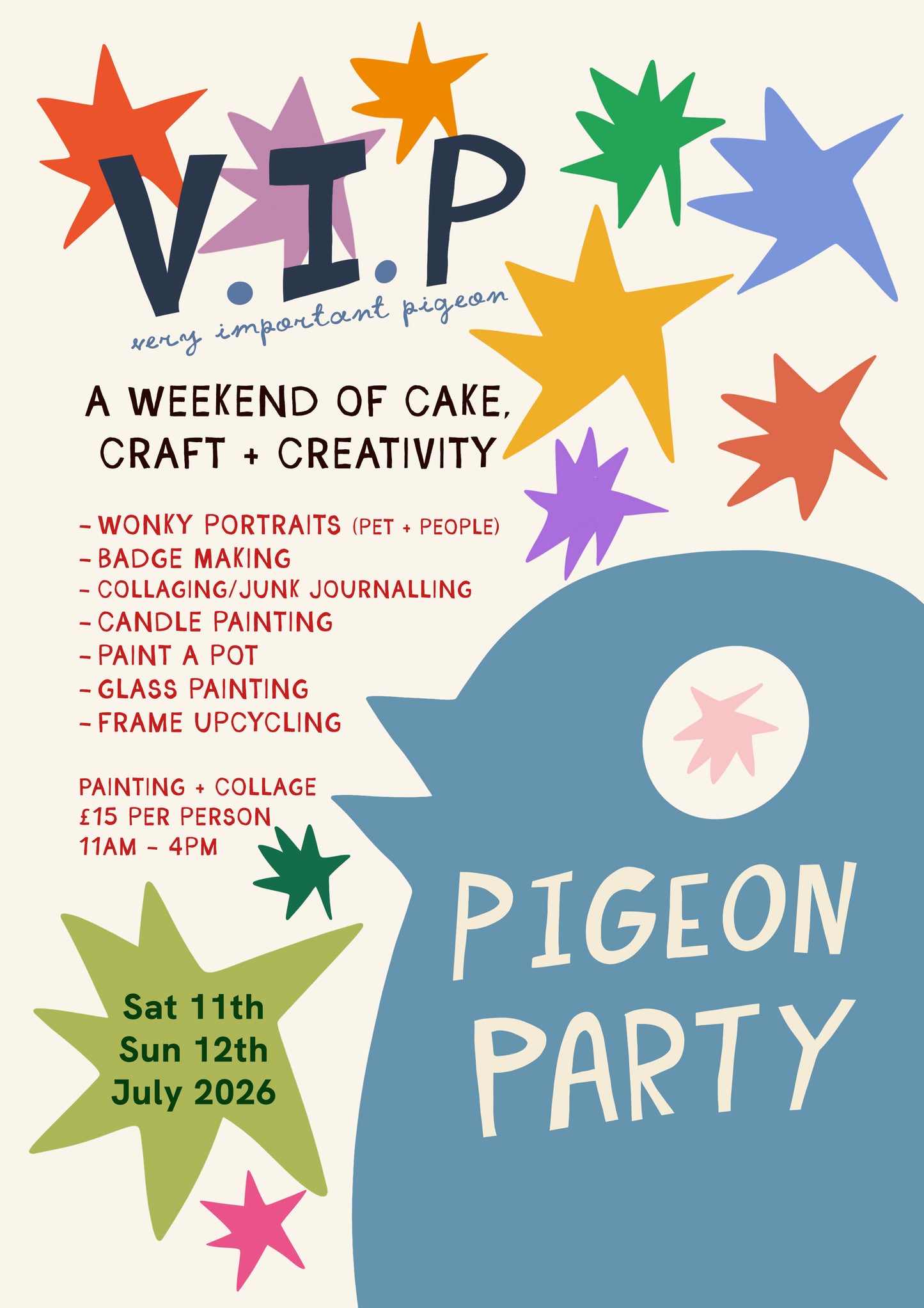 VIP Pigeon Party - Physical Party