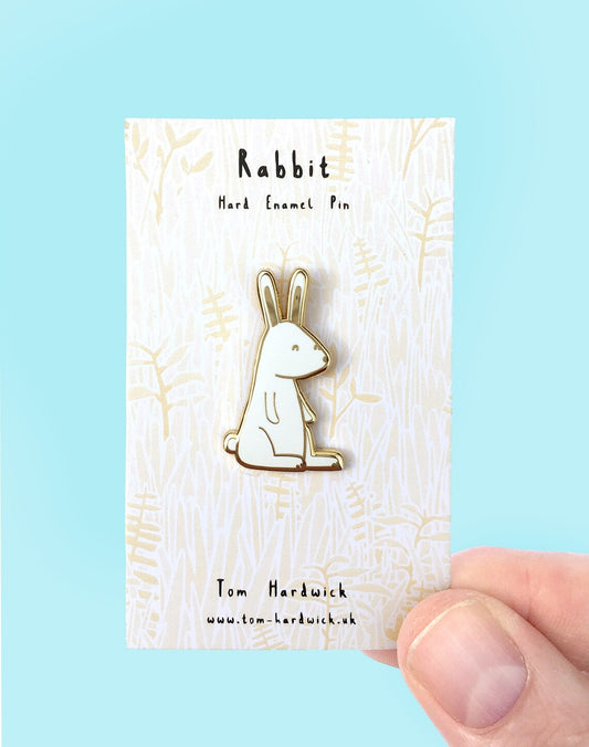 Rabbit Enamel Pin by Tom Hardwick