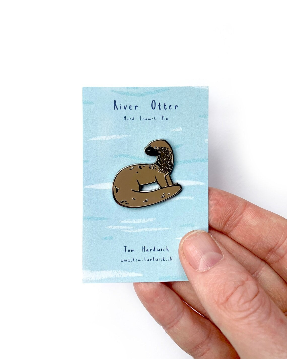 River Otter Enamel Pin by Tom Hardwick