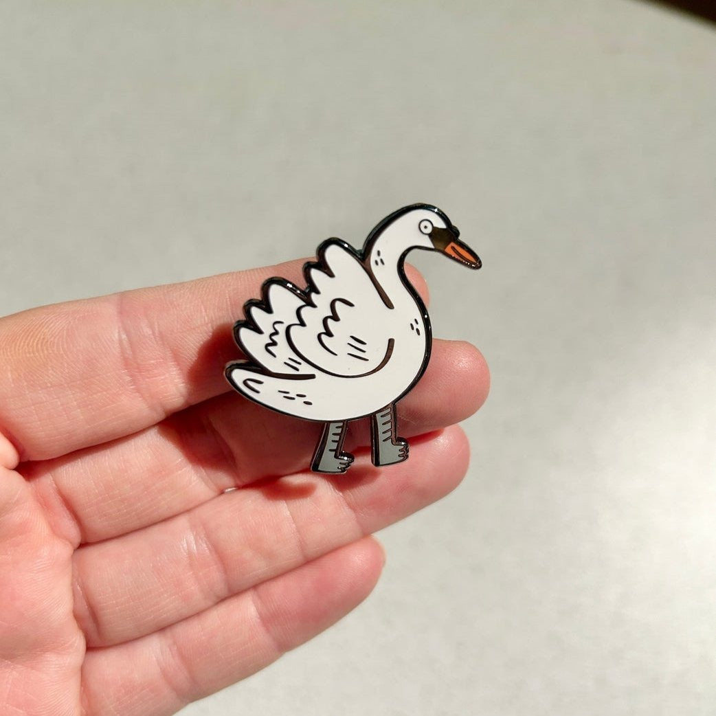 Swan Enamel Pin by Fernandes Makes