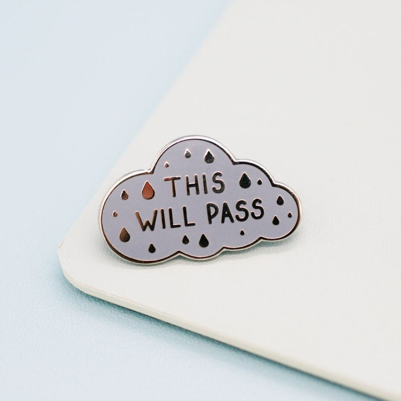 Positive Self Care Enamel Pins by Jess Rachel Sharp