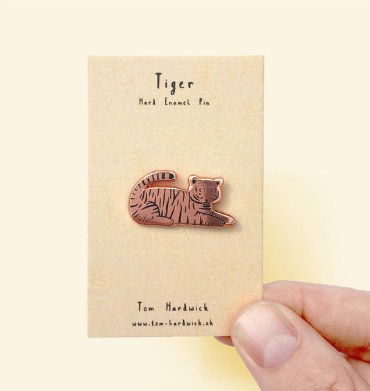 Tiger Enamel Pin by Tom Hardwick