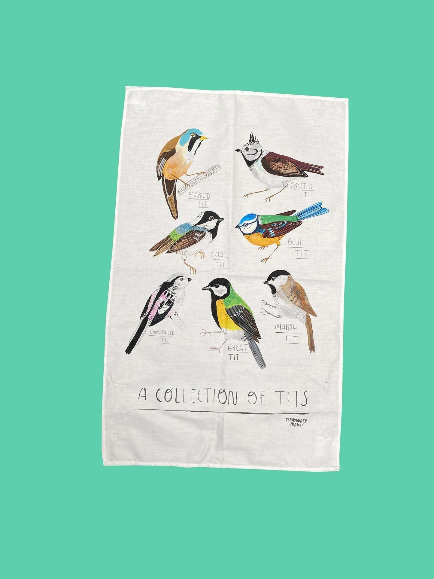 Collection of Tits Tea Towel by Fernandes Makes