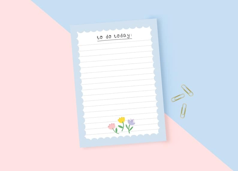 To Do Today Notepad by Jess Rachel Sharp