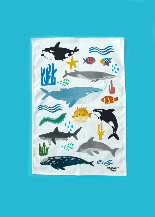 Sea Life Towel by Fernandes Makes