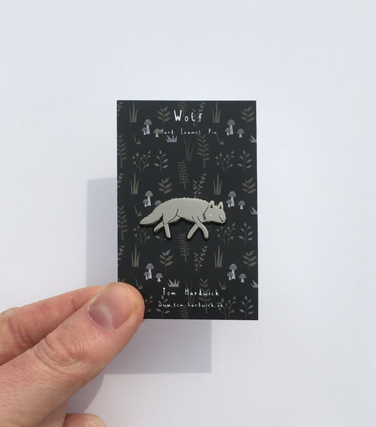 Wolf Enamel Pin by Tom Hardwick