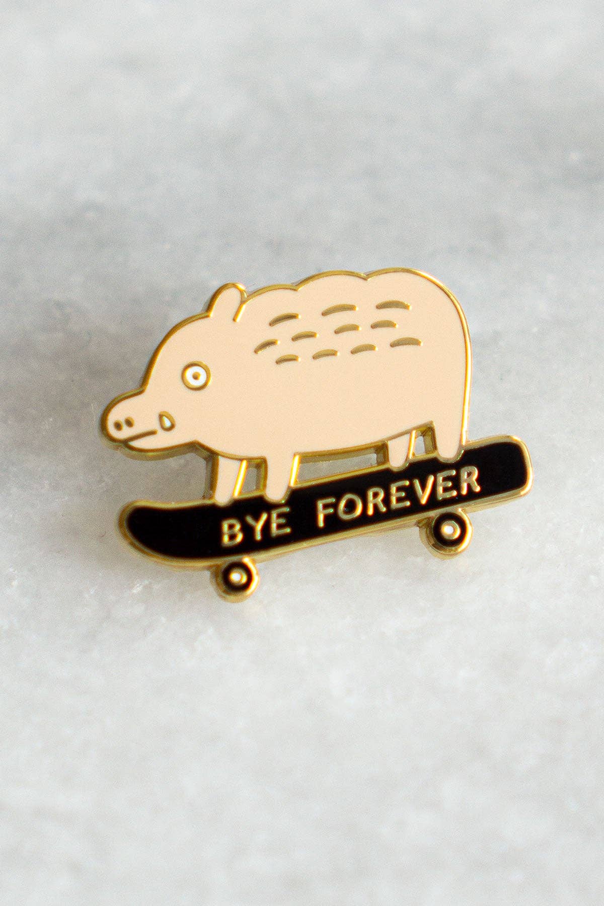 Bye Forever (Boar) Pin by Stay Home Club