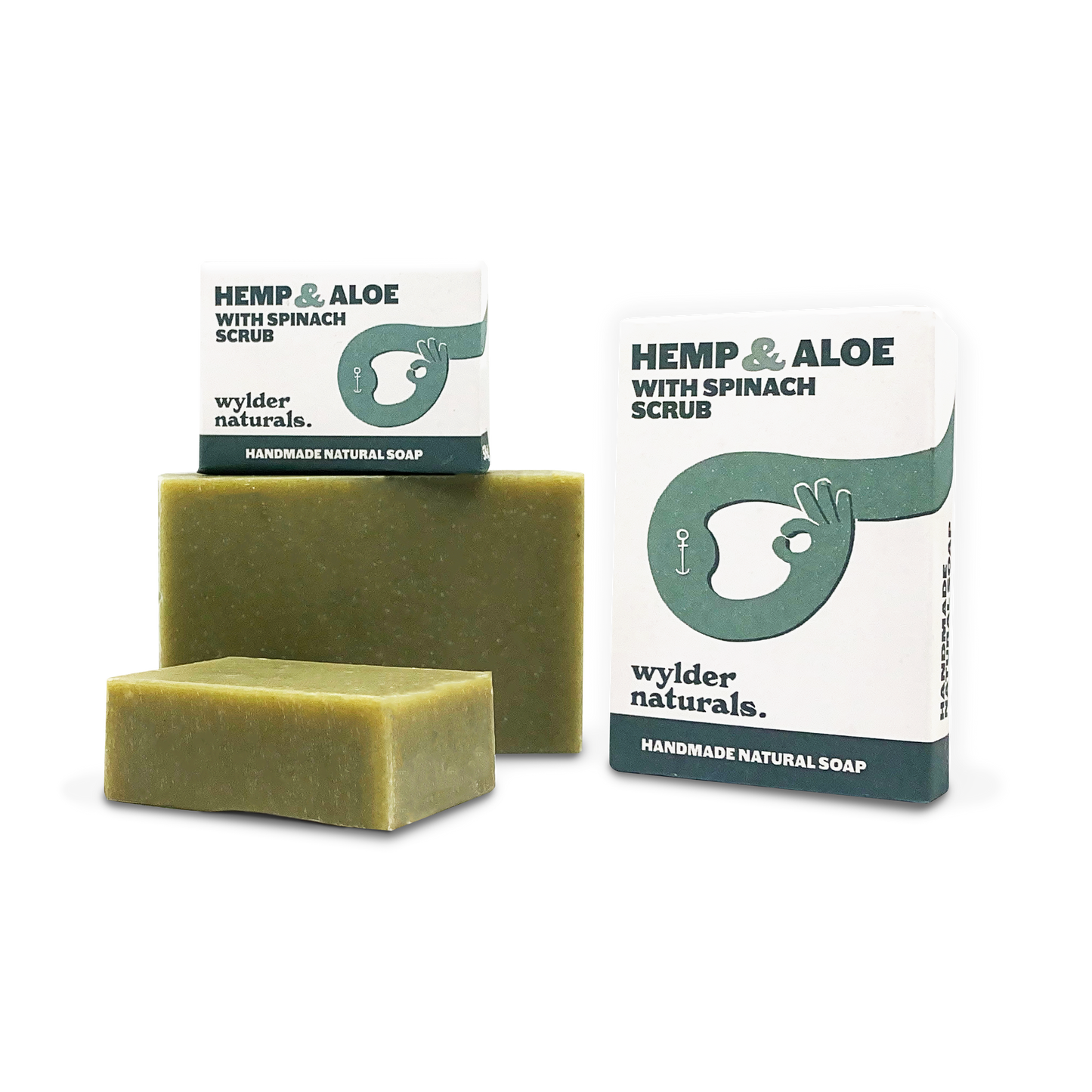 Hemp & Aloe with Spinach Scrub Bar Soap by Wylder