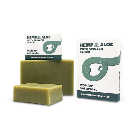 Hemp & Aloe with Spinach Scrub Bar Soap by Wylder