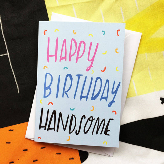 Handsome birthday card by Nicola Rowlands