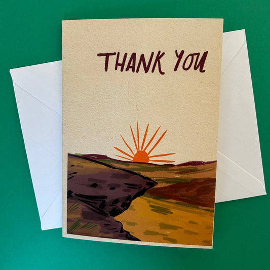 Thank you (hill) card by Dick Vincent