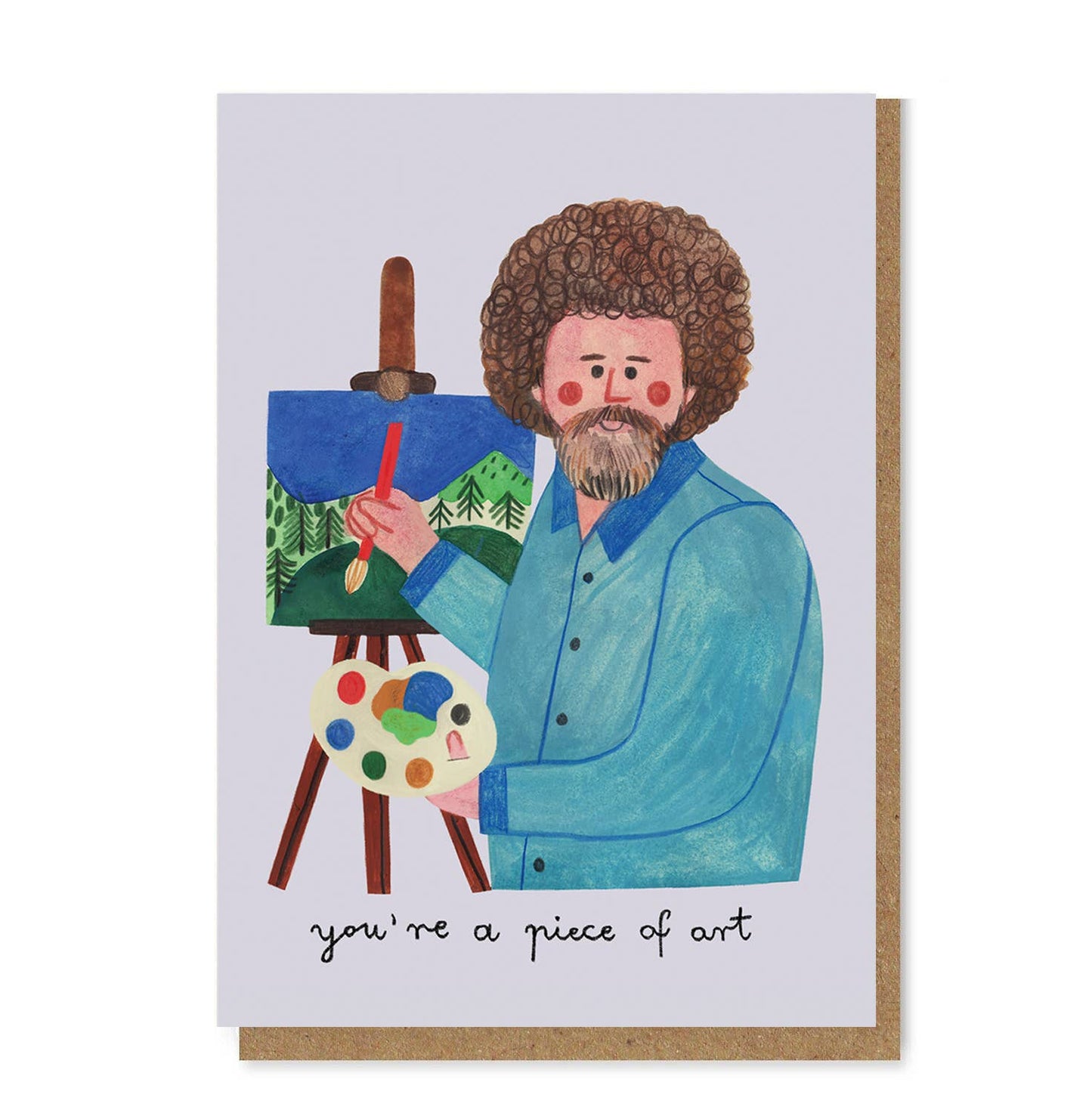 BOB ROSS card by Daria