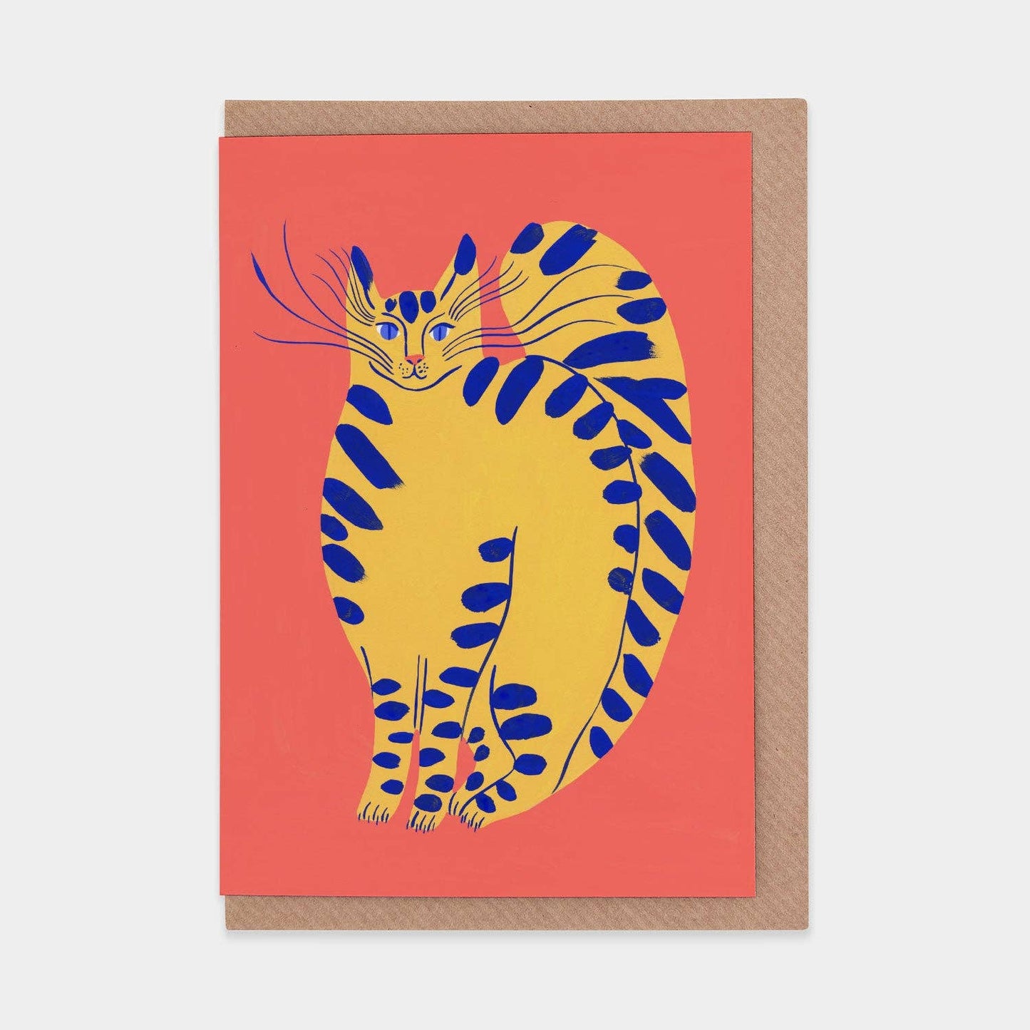 Yellow Kittens Greetings Card  by Evermade